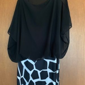 Black and White Cocktail Dress